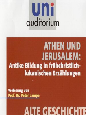 cover image of Athen und Jerusalem